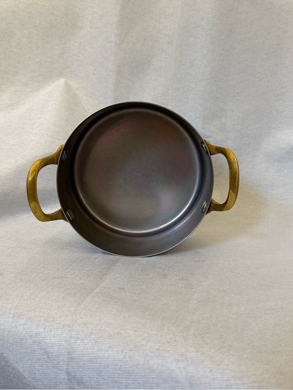 Martha Stewart Silver Mini Saucepan with Gold Handles - Picture 2 of 3